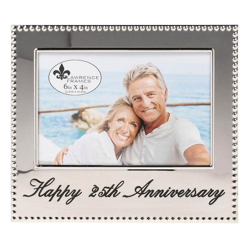 Lawrence Frames 4x6 Happy 25th Anniversary Picture Frame (290064) - Image 1